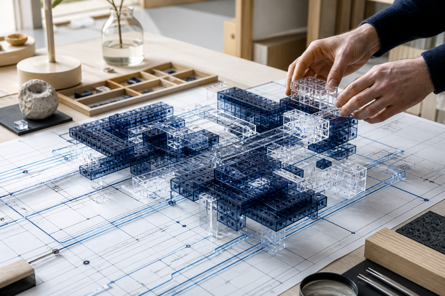 En robust digital arkitektur byggs av precisa sammanlänkade moduler